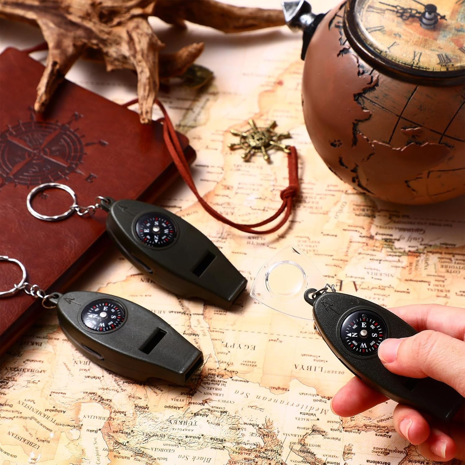 4 in 1 Multifunctional Emergency Survival Whistle (1 Pc) Your Brand