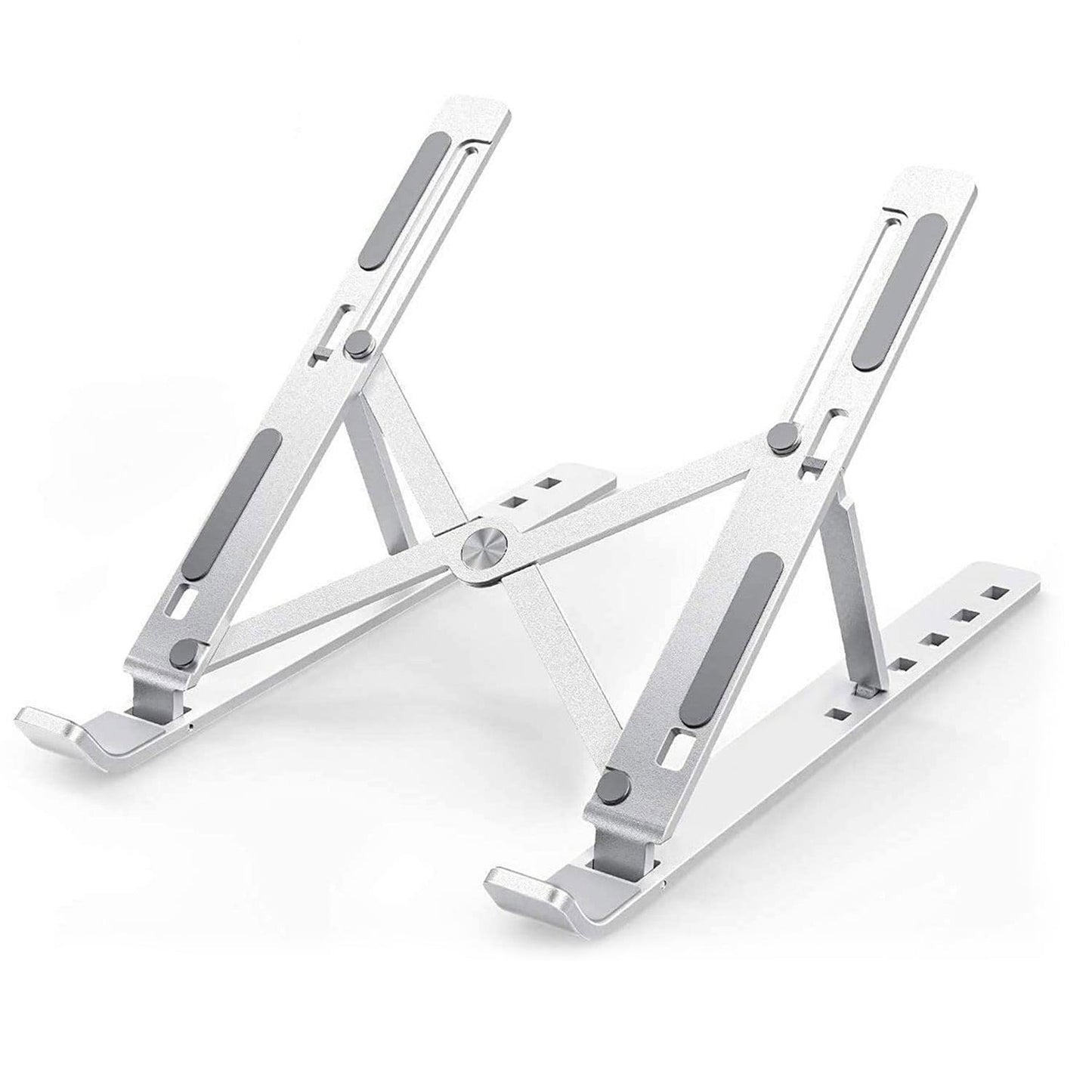 Laptop Stand for Desk | Metal Portable Laptop Stand, with 6 Adjustable Angles | Laptop Riser, Phone, and Tablet Stand | Compatible for All Laptop Your Brand