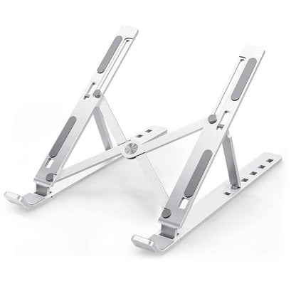 Laptop Stand for Desk | Metal Portable Laptop Stand, with 6 Adjustable Angles | Laptop Riser, Phone, and Tablet Stand | Compatible for All Laptop Your Brand