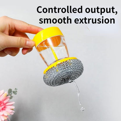 Handheld Soap Dispenser with Scrub (1 Set) Your Brand