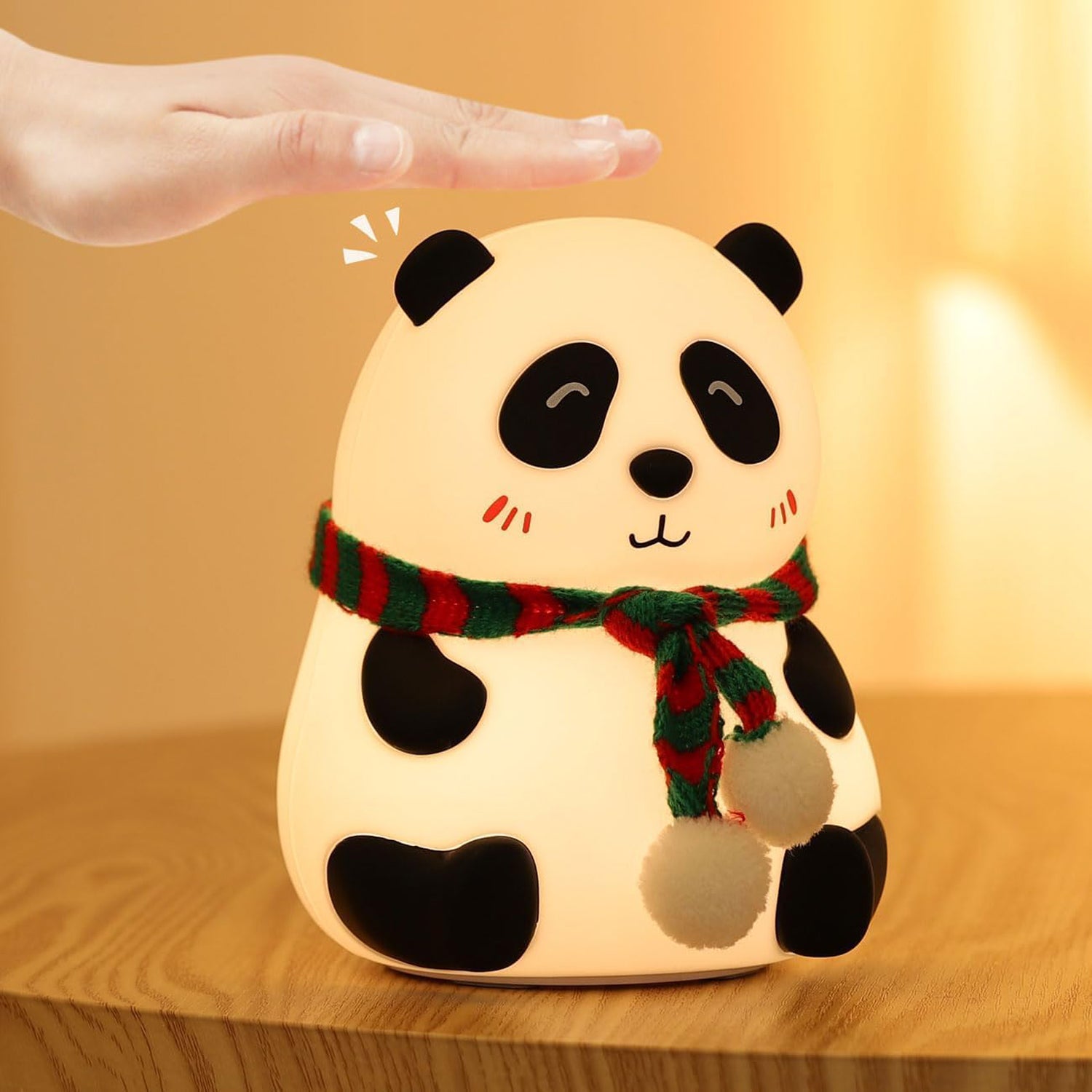 Panda 7-Color LED Silicone Touch Lamp (1 Pc) Your Brand