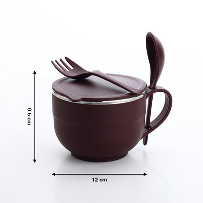 Steel Bowl and Spoon