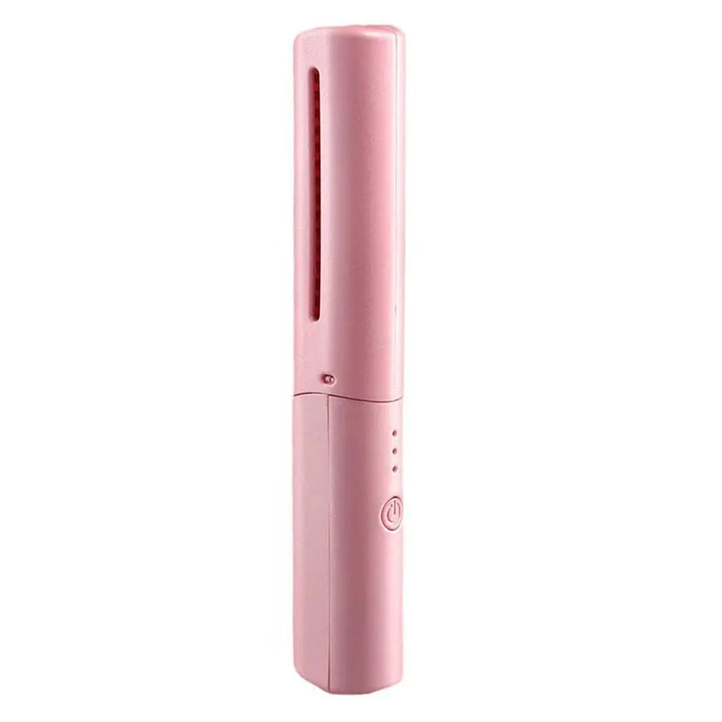 Rechargeable Mini Hair Straightener, Travel Portable USB Charging Cordless Hair Straightener Bursh, Three Temperature Adjustments Flat Iron Comb (1 Pc) Your Brand