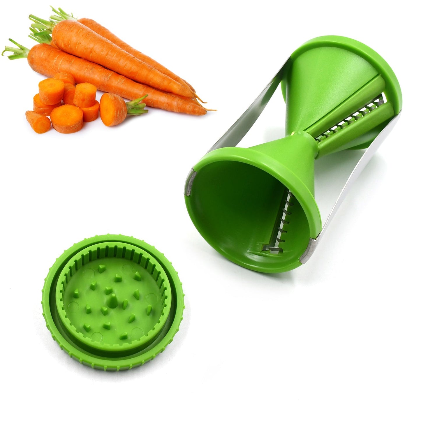 Portable Spiralizer Vegetable Slicer Handheld Spiralizer Peeler Stainless Steel Spiral Slicer For Salad Vegetables Fruit Slicer Your Brand