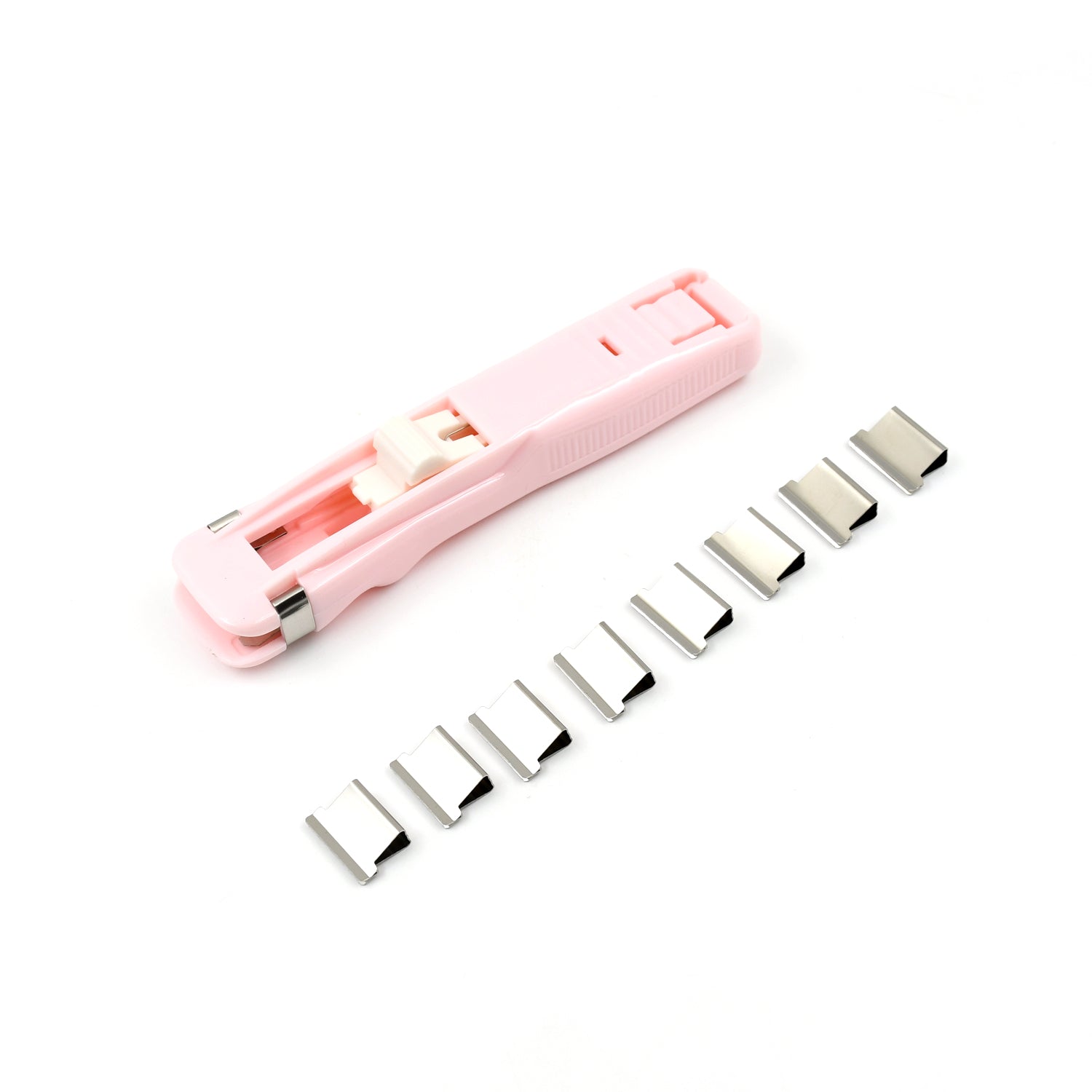 Portable Paper Clamp With 8 Pcs Clip Dispenser Handheld Paper Fast Clam (1 Set) Your Brand