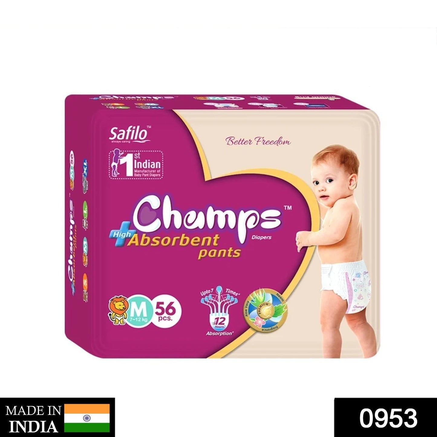 Premium Champs High Absorbent Pant Style Diaper Small, Medium and Large Size Diaper Your Brand