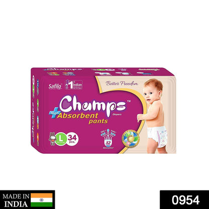 Premium Champs High Absorbent Pant Style Diaper Small, Medium and Large Size Diaper Your Brand