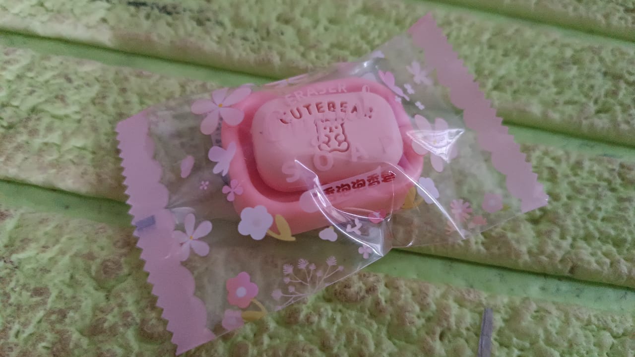 Cute Soap Shaped Erasers With Plastic Case (1 Pc / With Case) Your Brand