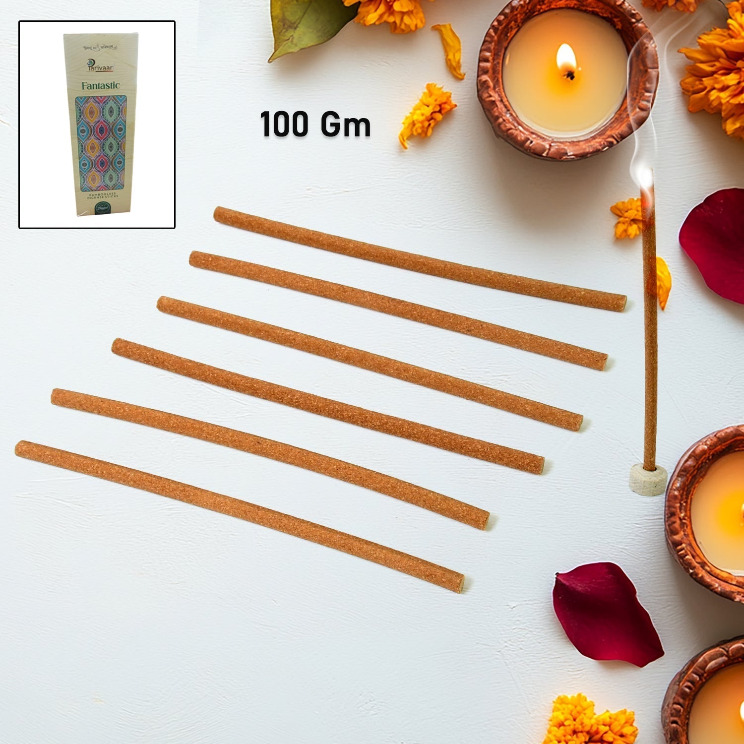 Premium Incense Sticks / Agarbatti (100 Gm / With Stand For Stick/ Mix Flavour) Your Brand