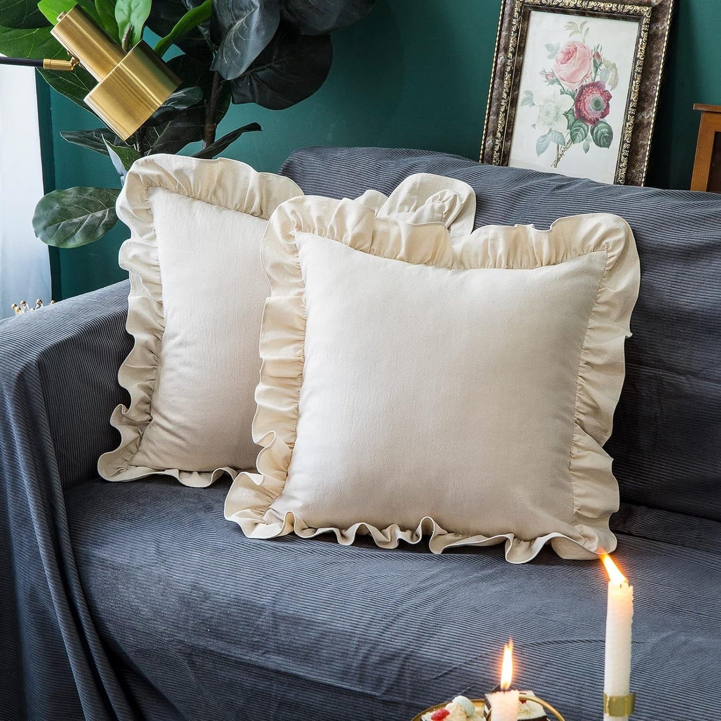 Pillow Covers, Couch Pillows Cover, Soft Decorative Cover (Mix Color & Design / 2 Pc) Your Brand