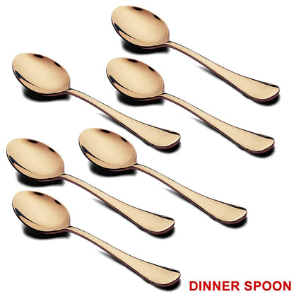 Kitchen Tableware / Flatware Sets Kitchen Forks Spoons with Gift Box (24 Pcs Set) Your Brand