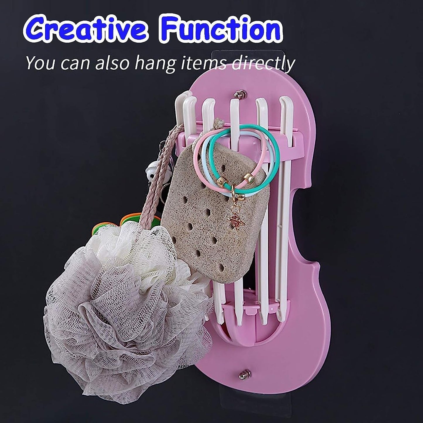 Plastic 7-in-1 Multifunction Retractable Wall-Mounted Pull-Out Hanger Rack Without Punching Hooks Up for Kitchen Bathroom Your Brand