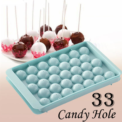 Plastic Round BPA Free Reusable Ice Cube Ice Ball Mold / Lollipop Candy Maker (20x12cm) Your Brand