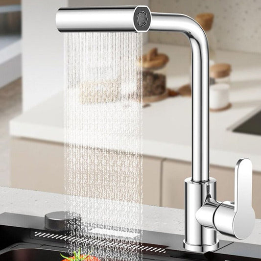 Multifunction Shower Waterfall Kitchen Faucet, 360° Rotation Waterfall Kitchen Faucet, Touch Kitchen Faucet, Faucet Extender for Kitchen Sink, Swivel Waterfall Kitchen Faucet for Washing Vegetable Fruit (4 In 1 ) Your Brand