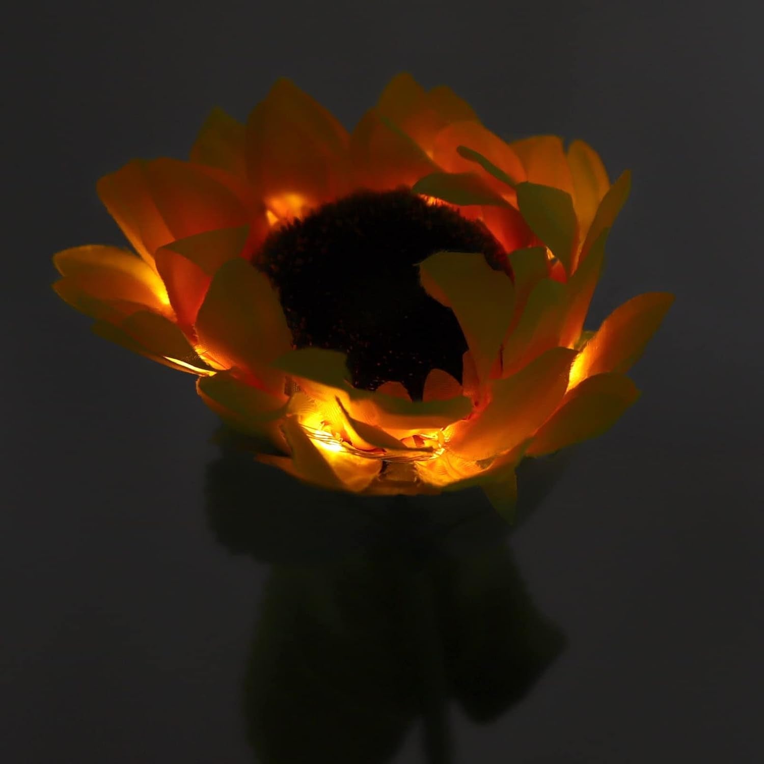 Sunflower Solar Led Lights Warm White Garden Light (1 Pc) Wukusy
