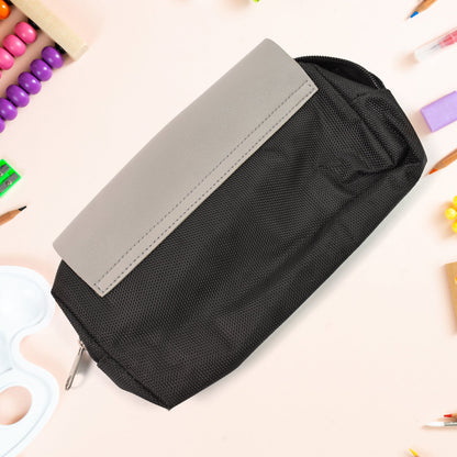 Pencil Pouch With Zipper, Students Pencil Case Large Capacity, Makeup Pouch, Stationery Bag (1 Pc/ 2 Compartment) Your Brand