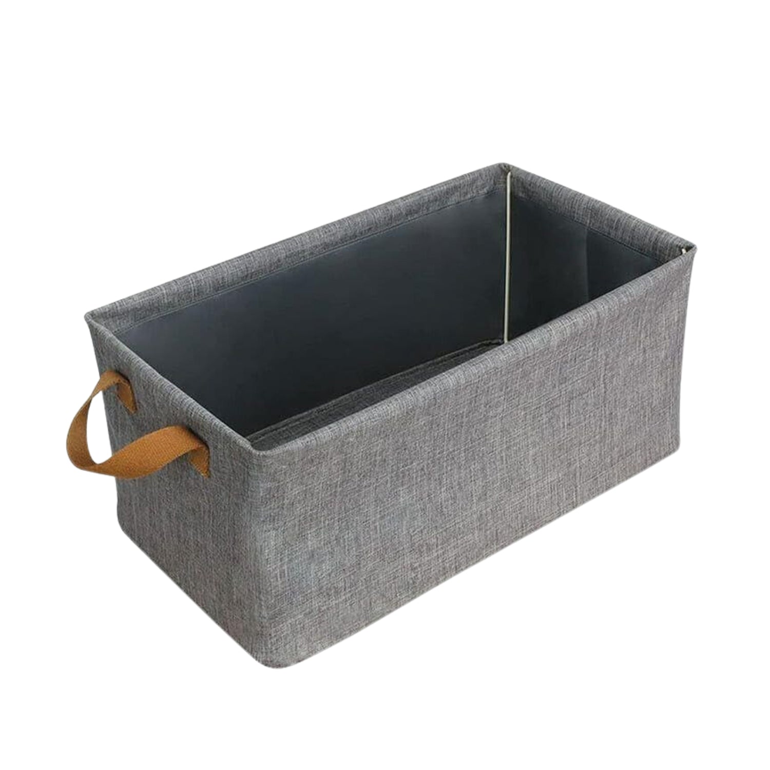 Cloth storage baskets, closet storage bins, Canvas Fabric Storage Basket for shelves, basket organizers for shelf, storage bins for clothes (48×27 Cm) Your Brand