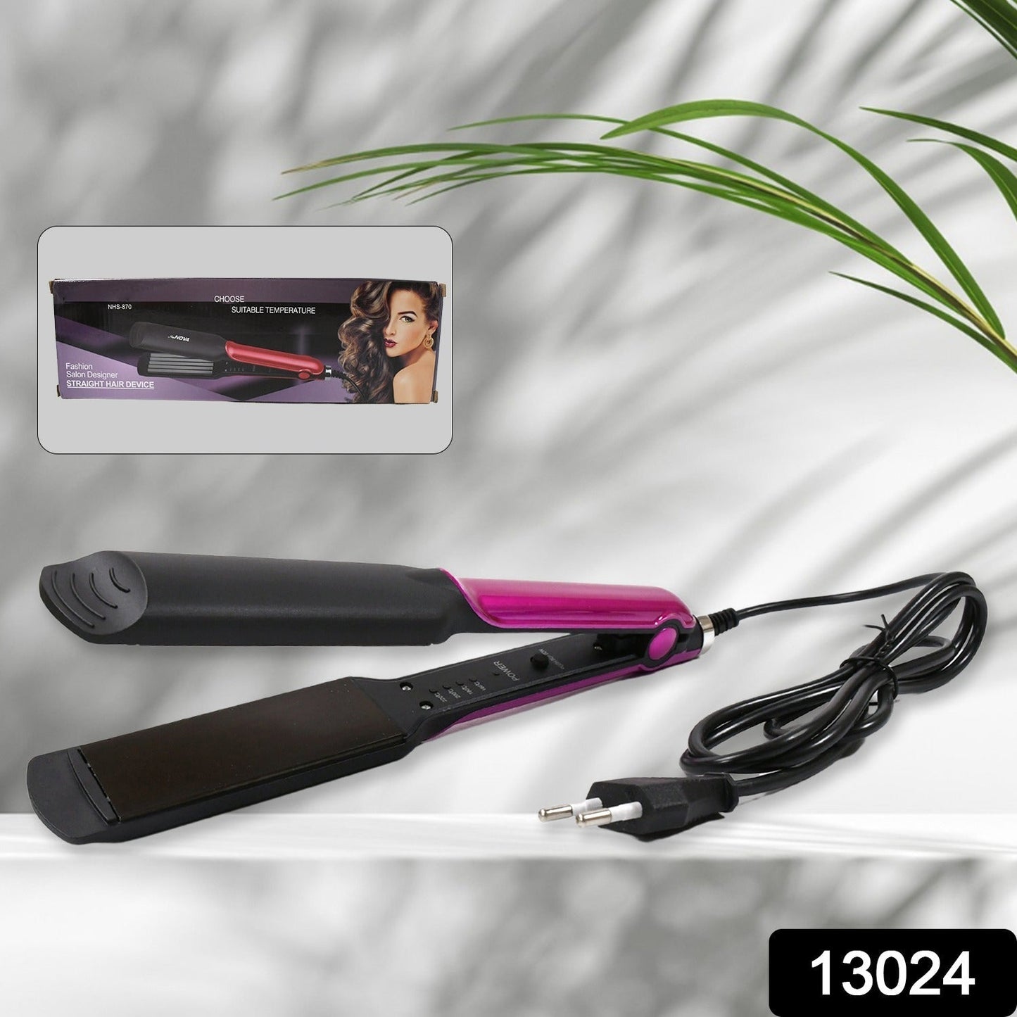 Portable Hair straight device Beauty and Personal Care Professional Women Temperature Control Professional Travel Hair Straighteners (1 Pc) Your Brand