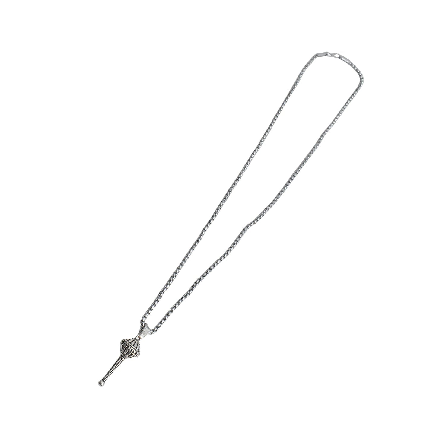 Silver Chain With Gada Pendant / Locket (1 Pc) Your Brand