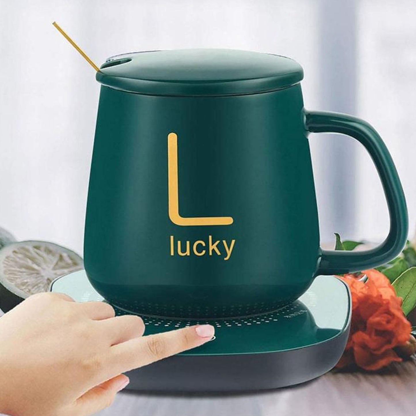 USB Coffee Mug Heater – Electric Cup Warmer (1 Set) Your Brand