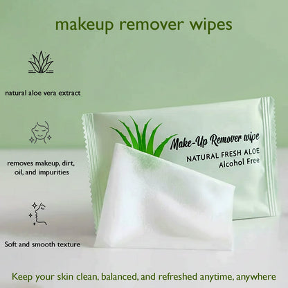 Premium Natural Aloe Makeup Remover Wipes (Pack of 10 Pc)