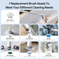 7-in-1 Electric Spin Scrubber Cleaning Brush with Extension Handle (1 Set)