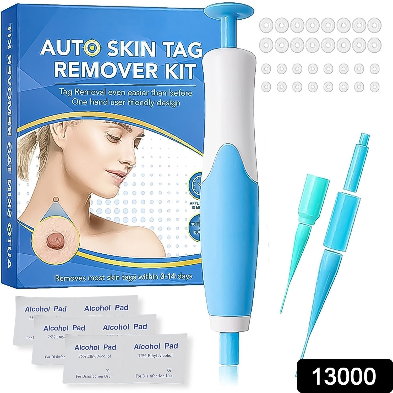 Skin Tag Remover Kit 2 in 1 for Micro to Large (2 mm - 8 mm / 1 Set) Your Brand