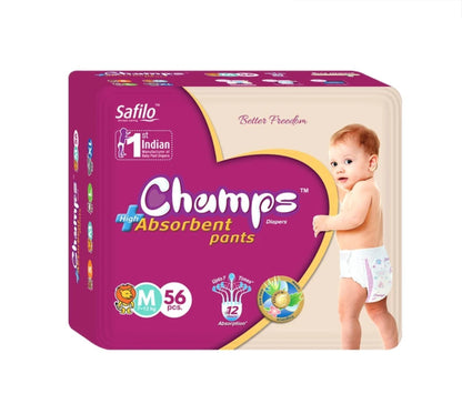 Premium Champs High Absorbent Pant Style Diaper Small, Medium and Large Size Diaper Your Brand