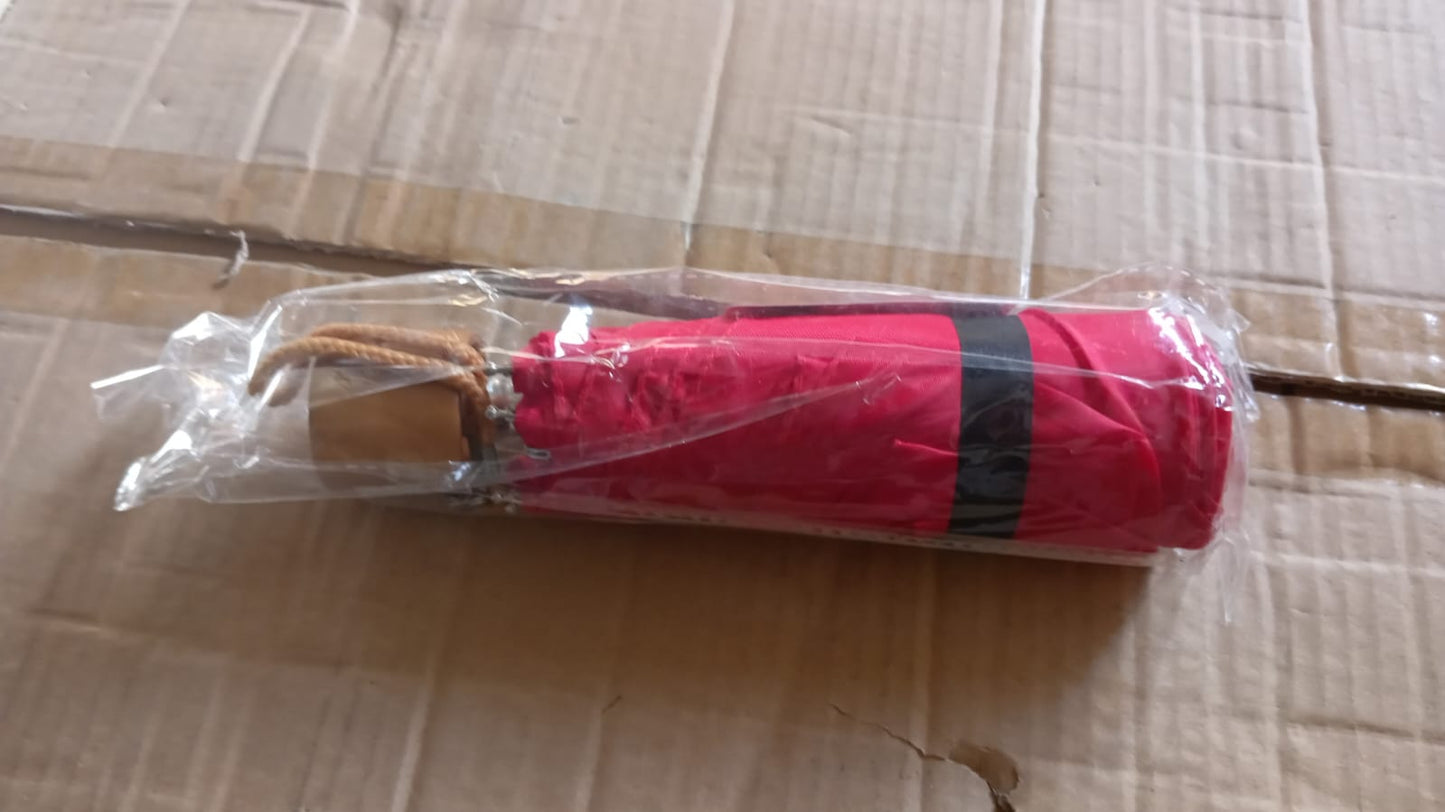 3-Fold Sun & Rain Protective Foldable Umbrella (1 Pc) Your Brand