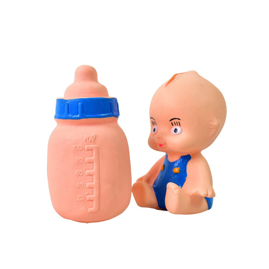 Baby And Bottle Squeeze Chu Chu Fun Toy (2 Pcs) Your Brand