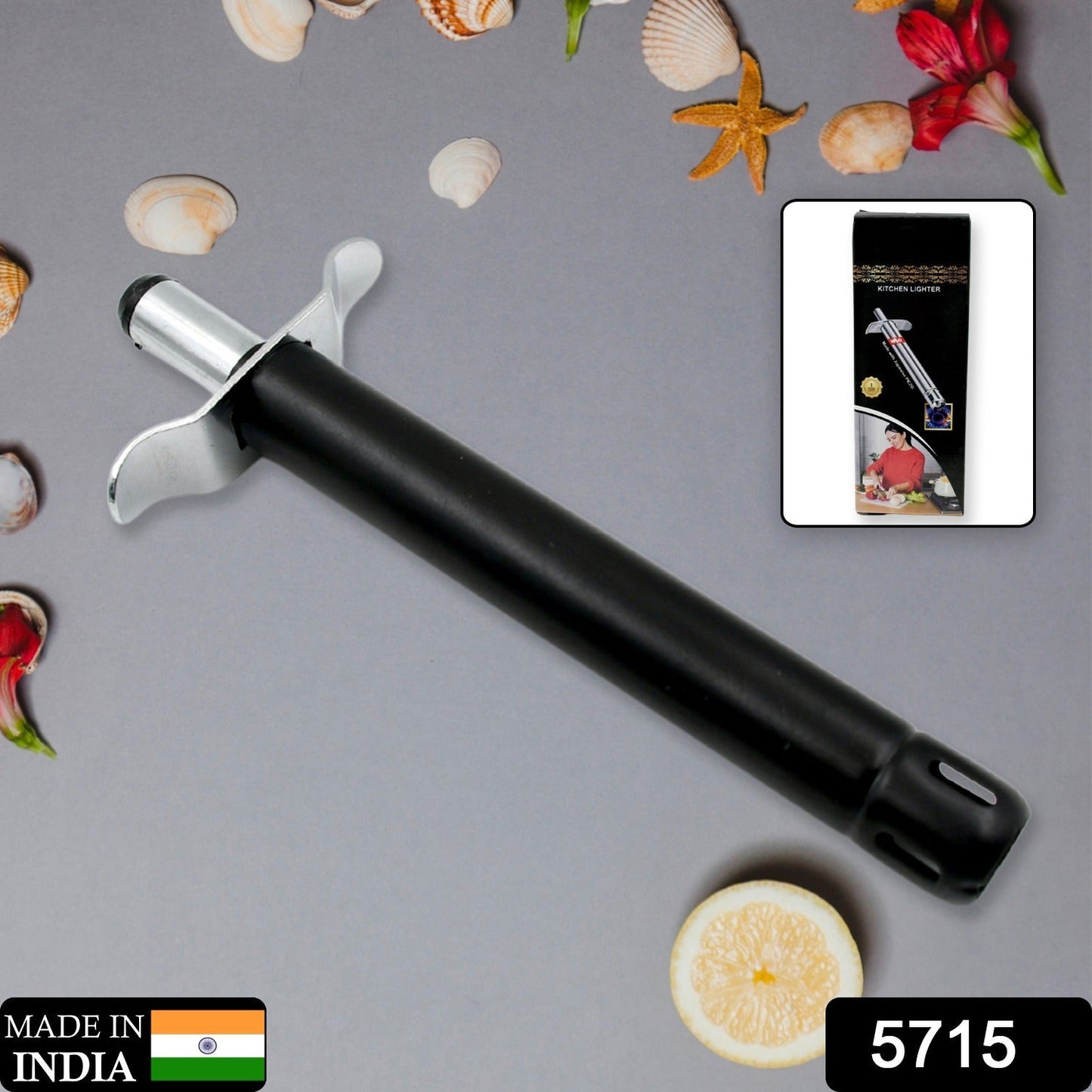Stainless Steel Gas Lighter for Kitchen Gas Stove, Long Lasting, Unbreakable Lighters for Gas Stoves, Restaurants & Kitchen (1 Pc) Your Brand