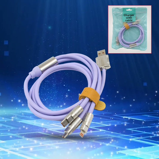 3 in 1 Multi Super Fast Charging Cable (1 Pc) Your Brand