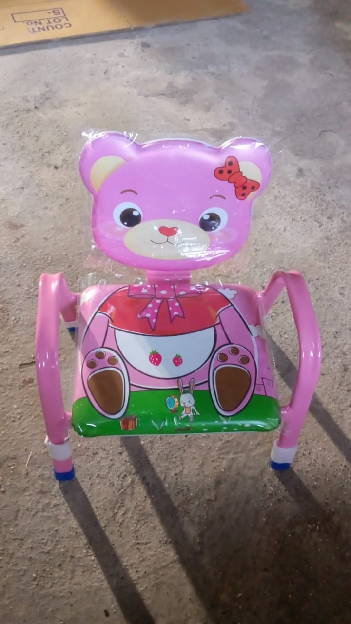 Cartoon Baby Chair Strong Steel Cushion & Comfortable Baby Chair High Quality Chair (1 Pc) Your Brand