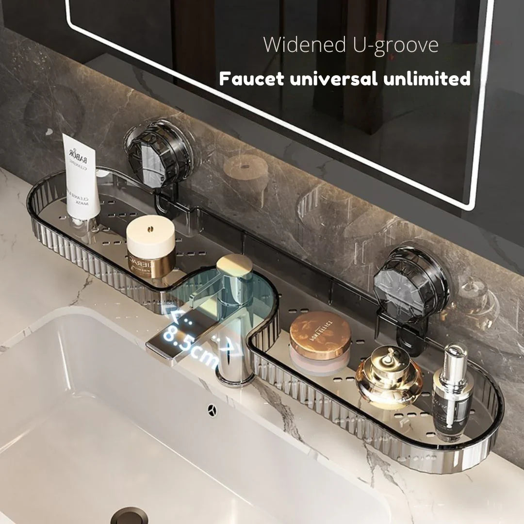 Universal Faucet Suction Shelf (Punch-Free)