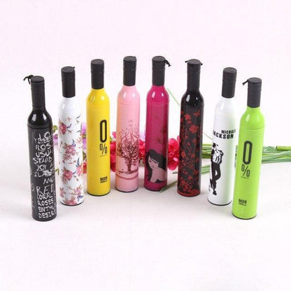 Pocket Folding Wine Bottle Umbrella Your Brand