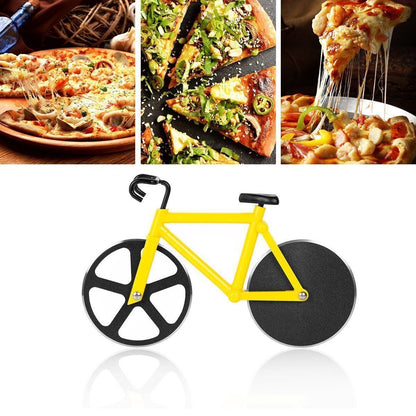 Bicycle Pizza Cutter (1 Pc): Stainless Steel, Unbreakable Handle Your Brand