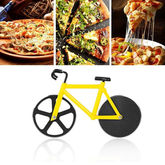 Bicycle Pizza Cutter (1 Pc): Stainless Steel, Unbreakable Handle Your Brand