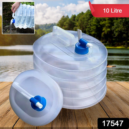 Outdoor Camping Collapsible Portable Water Container with Carry Handle Tap Valve Large Food Grade Your Brand