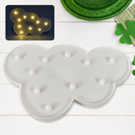 3D LED Night Light Table Lamp for Party Birthday Wedding Atmosphere, Battery Operated Decorative Light Nursery Lamp for Bedroom and Wall Decoration For Children Bedroom Wall, Light (1 Pc / Battery Not Included) Your Brand