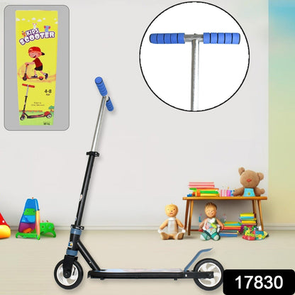 Basic Kids Ride On Leg Push Scooter for Boys and Girls (4 - 8 Years Old Kids) Foldable Scooter Cycle with Height Adjustment for Boys and Girls Multicolor (1 Pc / 2 Wheel)  Your Brand
