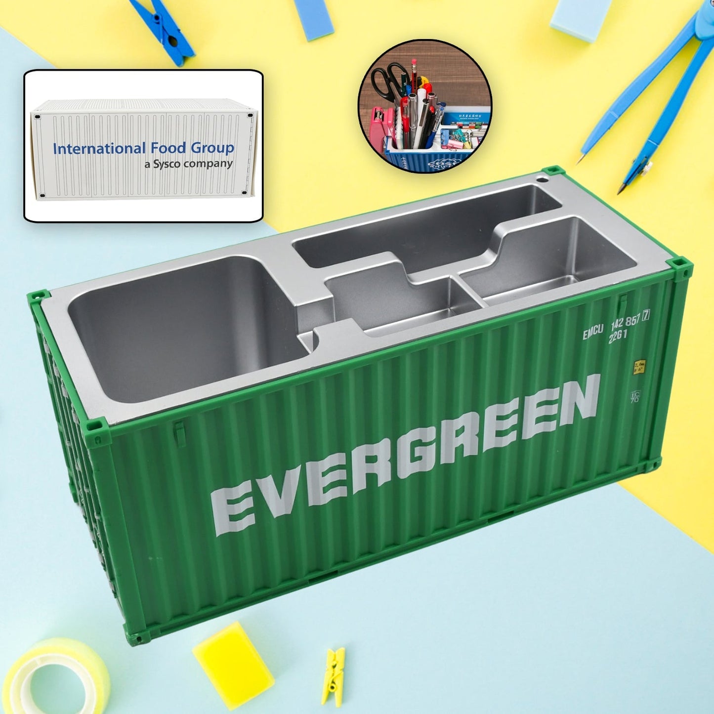 Shipping Container Pen Holder Shipping Container Model Pen Name Cardholder Simulated Container Model For Business Gift Your Brand