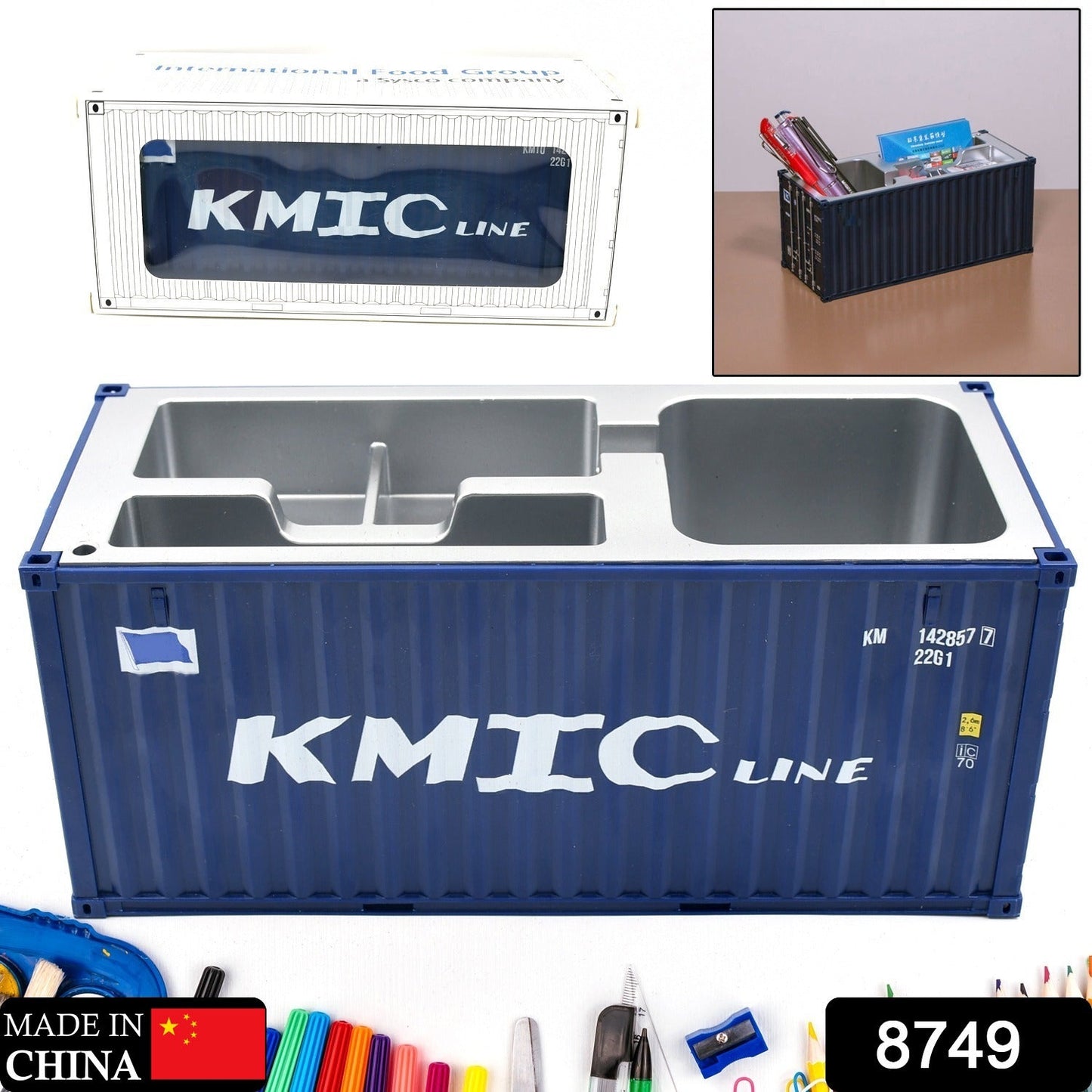 Shipping Container Pen Holder Shipping Container Model Pen Name Cardholder Simulated Container Model For Business Gift Your Brand