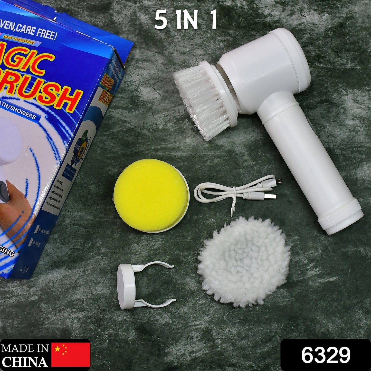 5in1 Home Kitchen Electric Cleaning Brush, Electric Spin Scrubber Your Brand