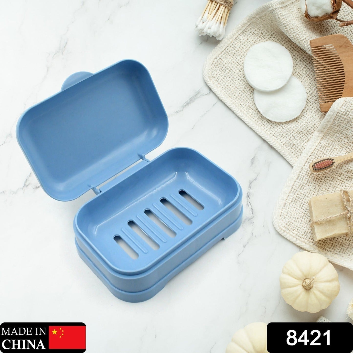 Soap Dish with Drain Soap Holder, Soap Saver Easy Cleaning, Soap Tray for Shower Bathroom Kitchen (1 Pc) Your Brand