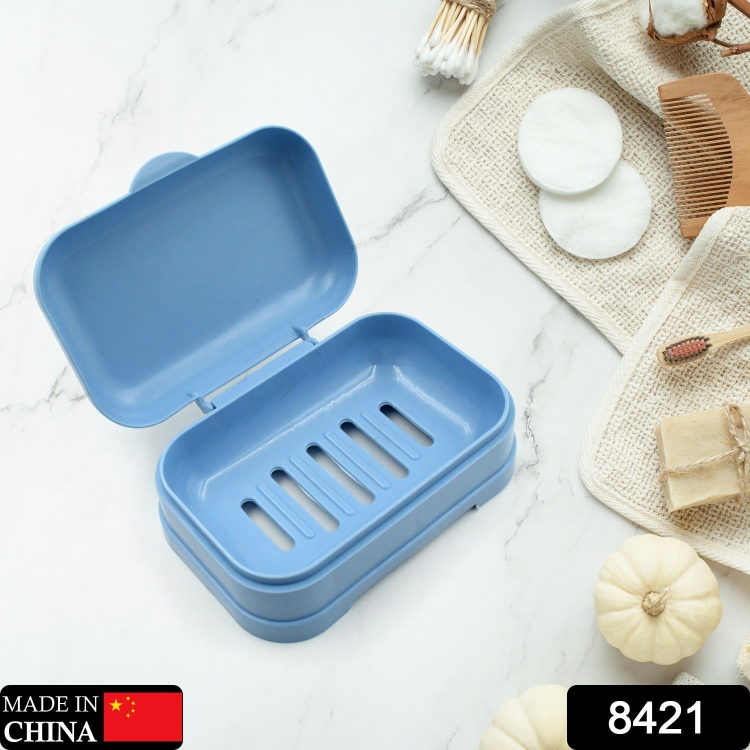 Soap Dish with Drain Soap Holder, Soap Saver Easy Cleaning, Soap Tray for Shower Bathroom Kitchen (1 Pc) Your Brand