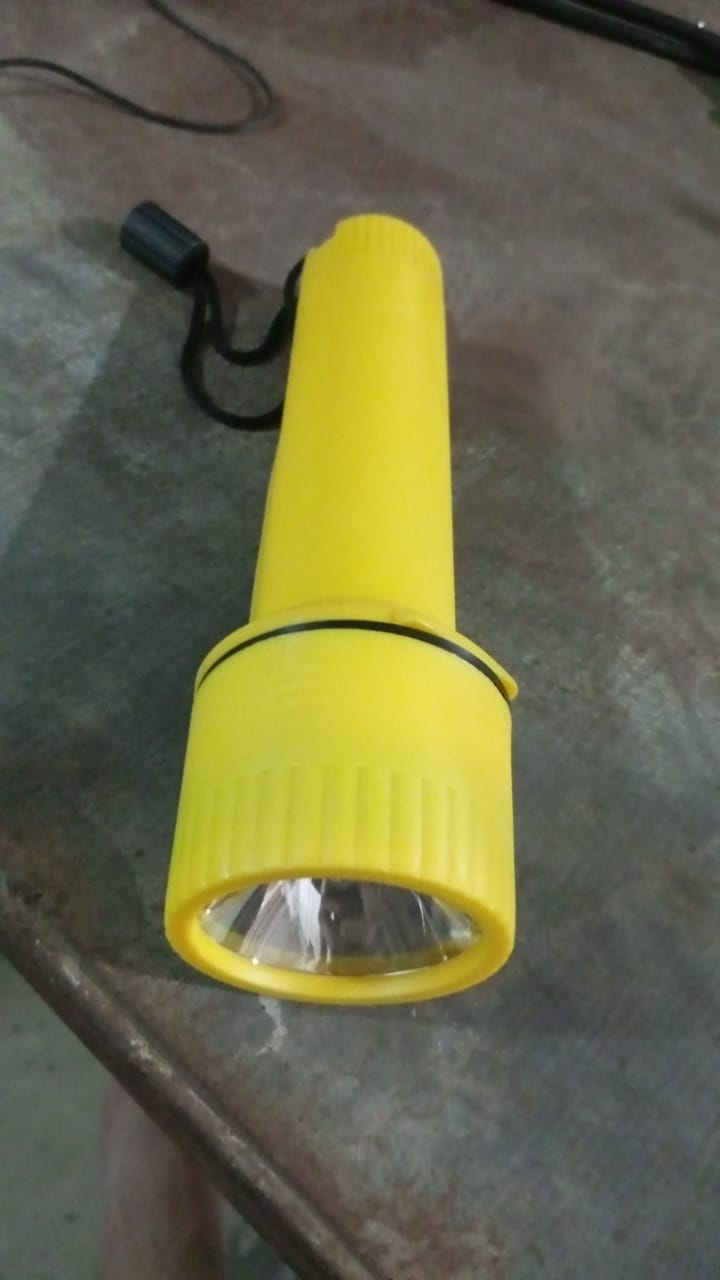 Big LED Flashlights / Torch Light, Battery operated (1 Pc / Battery not included) Your Brand