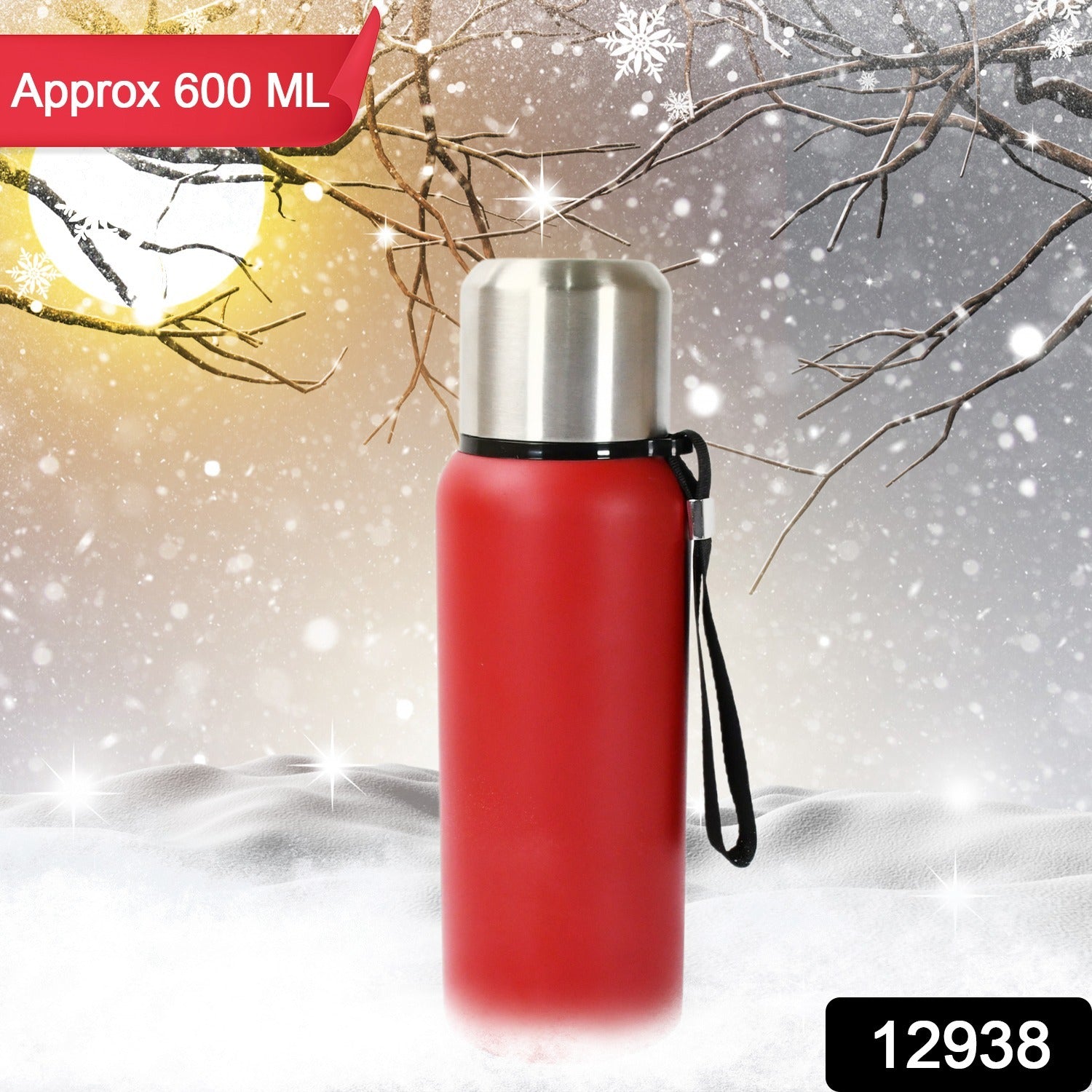Stainless Steel Water Bottle, Fridge Water Bottle, Stainless Steel Water Bottle Leak Proof, Rust Proof, Cold & Hot Thermos steel Bottle| Leak Proof | Office Bottle | Gym | Home | Kitchen | Hiking | Trekking | Travel Bottle (Approx 600ML) Your Brand