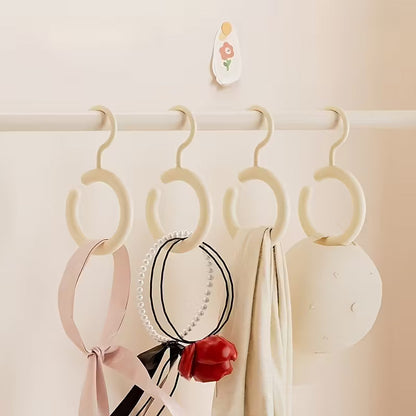 Multi-Purpose Round Hook Hanger for Wardrobe (Random Colors)