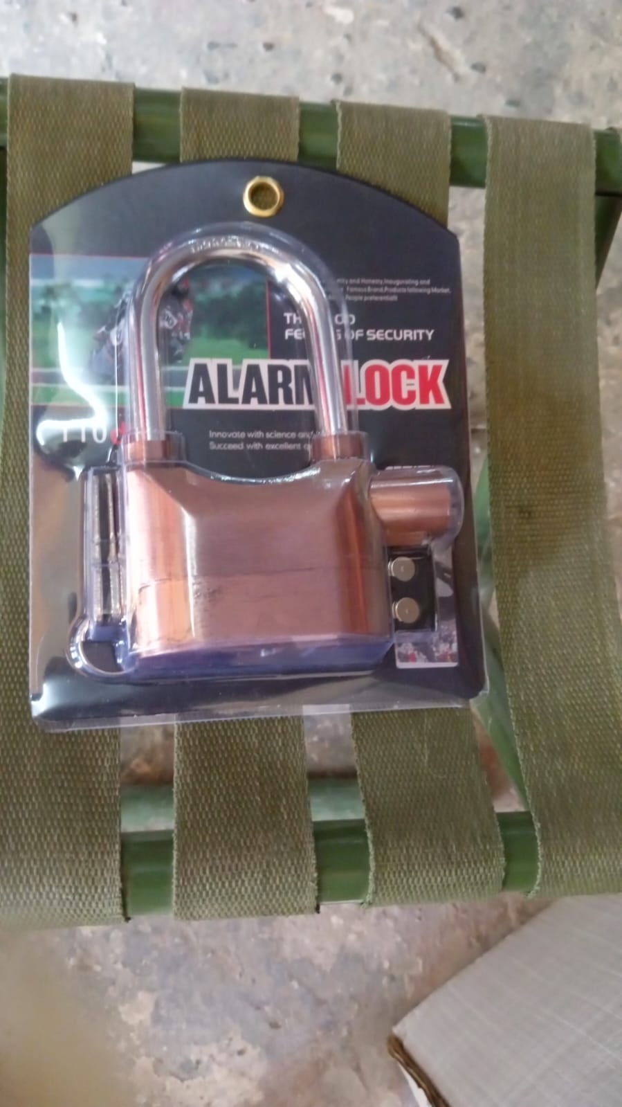 Security Alarm Metallic Lock System with 3 Keys (1 Set / Mix Color) Your Brand
