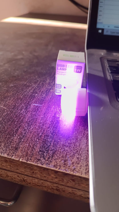 Usb Led Lamp Night Light Mini Portable For Pc And Laptop (5 Pcs  Mix Color) Wukusy